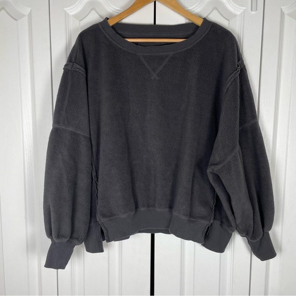 American Eagle Outfitters Tops - American Eagle Seriously Huggable Oversized Tunic Sweater Size S Gray Lagenlook